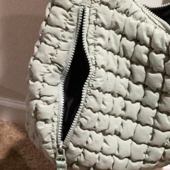 FLX Women's Quilted Hobo Bag in Light Sage - see description - Picture 5 of 9